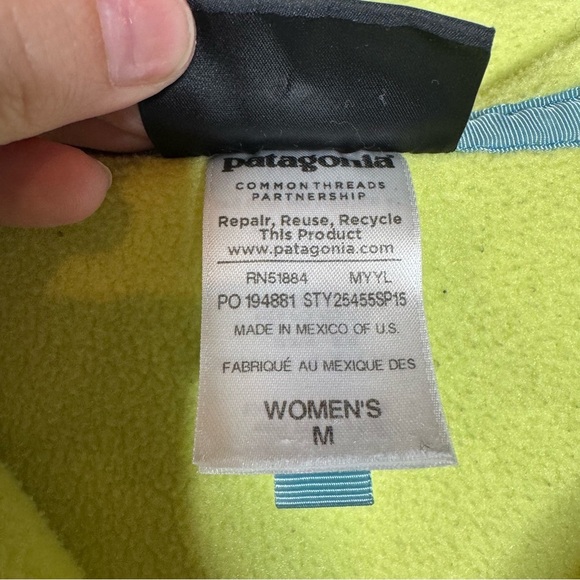 Patagonia Womens Synchilla Fleece Pullover Sweatshirt Size Medium - Picture 4 of 4